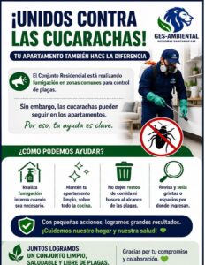 Unidos contra las cucarachas - tu apartamento tambien hace la diferencia