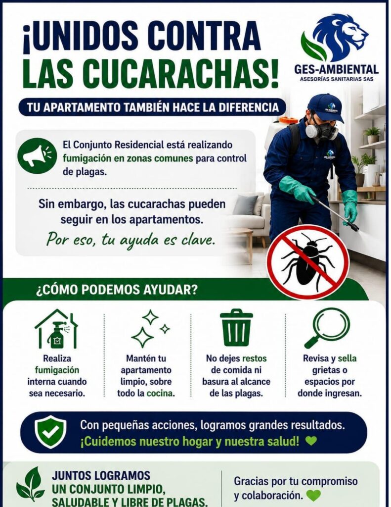 Unidos contra las cucarachas - tu apartamento tambien hace la diferencia